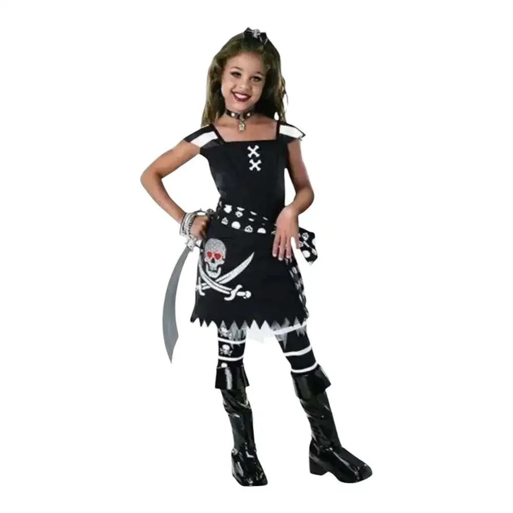 Rubies Scar-Let Pirate Girl's Fancy Dress Costume Size Small 4-6 Halloween Party